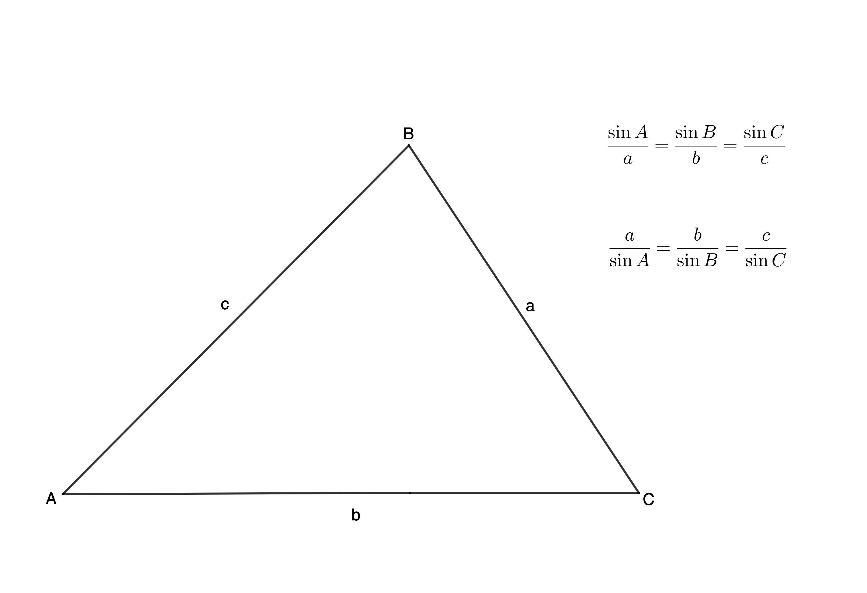 cosine triangle problem